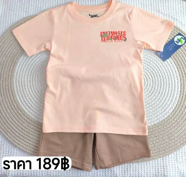 ซ.เสื้อ ส้ม อกฟ้อนส้ม-กก.สั้น น้ำตาล
