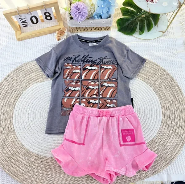 ซ.เสื้อ เทา แลบลิ้น โรลลิ่งสโตน-กก.สั้น ชม